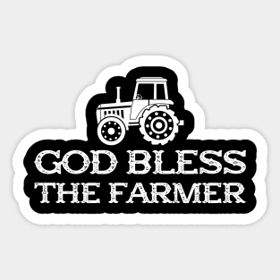 Farmer - God bless the farmer Sticker